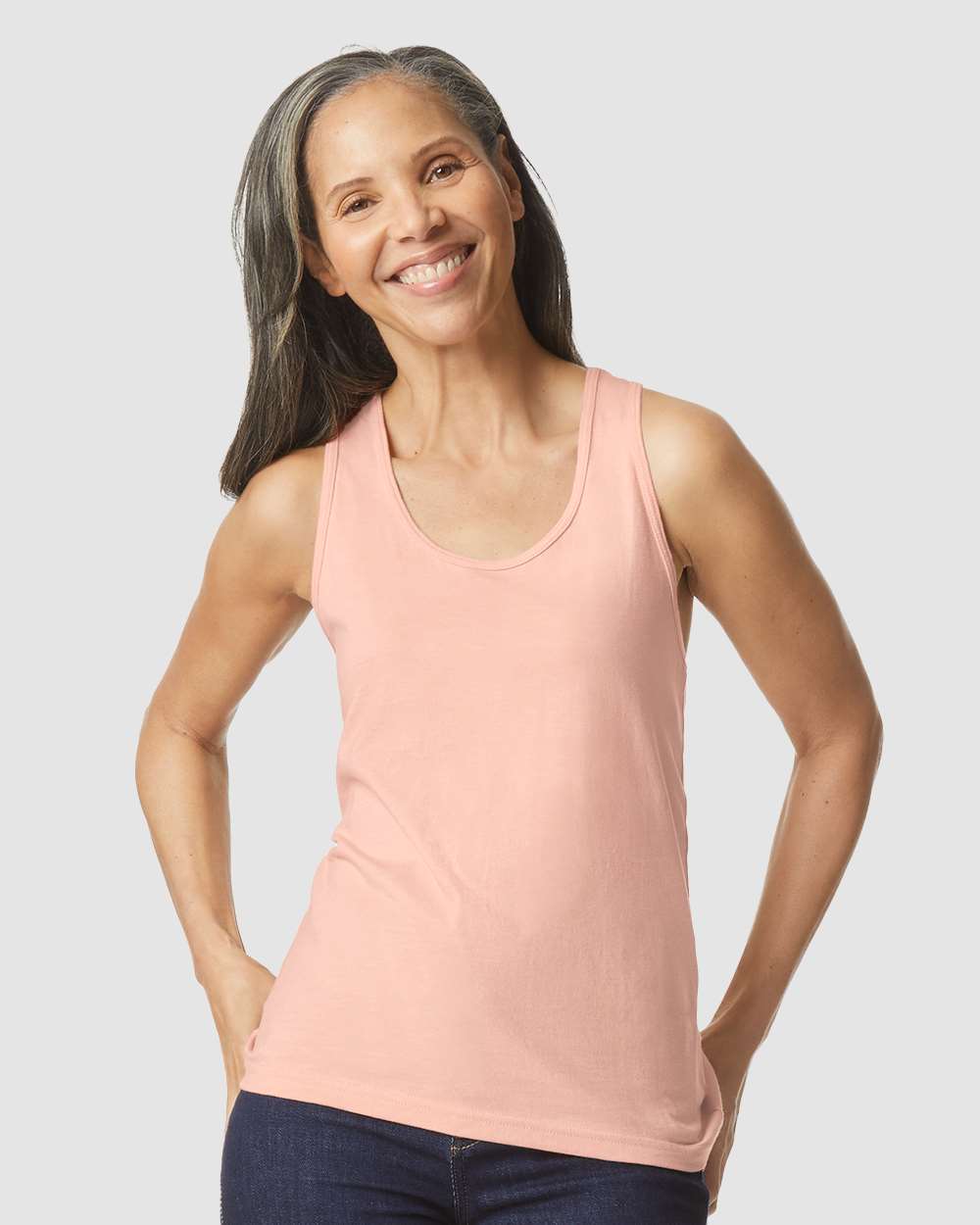 Women’s Softstyle® CVC Racerback Tank Top – 64220LCVC