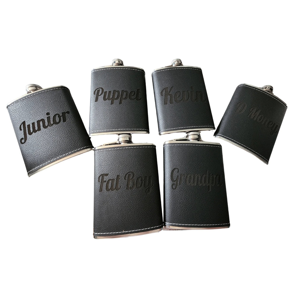 Personalized Engraved Best Man Flask