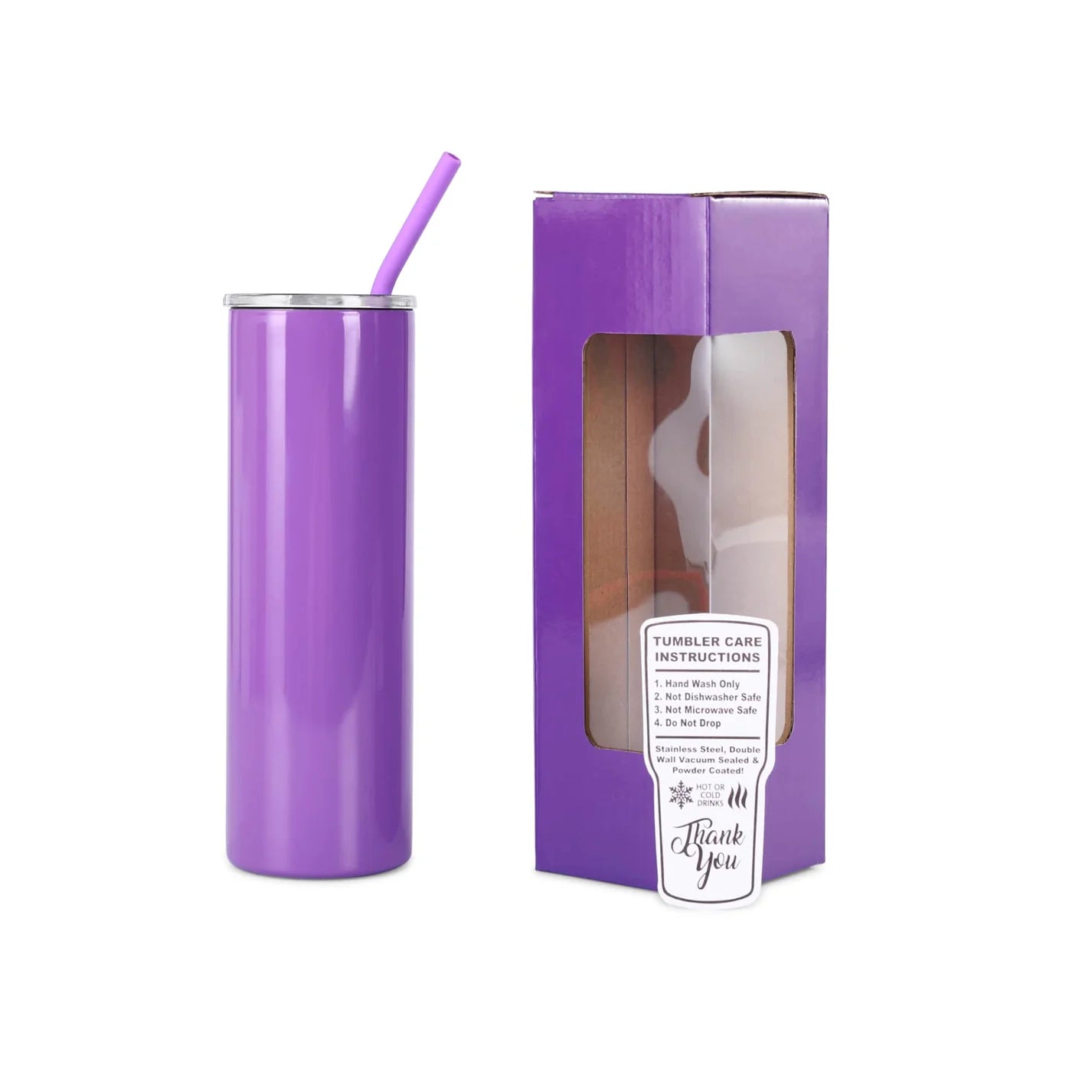 Personalized 20oz Skinny Stainless Steel Tumbler