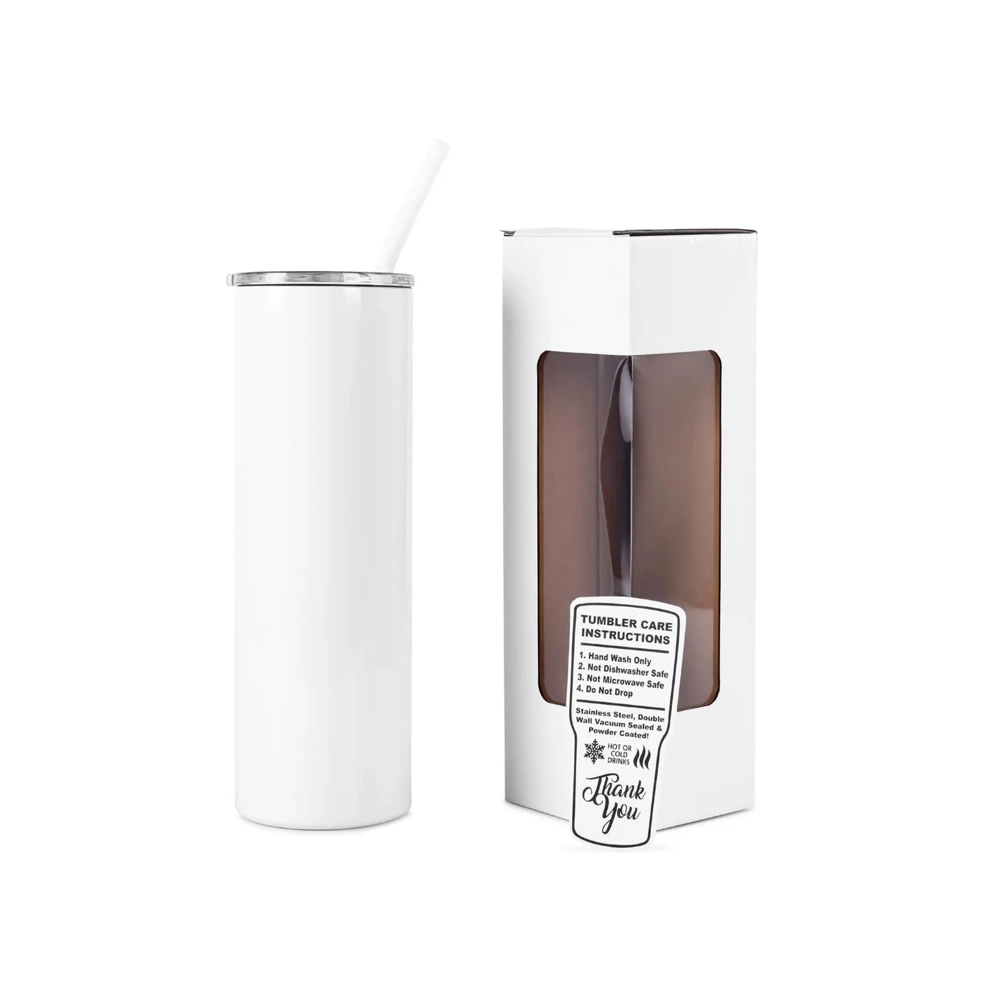 Personalized 20oz Skinny Stainless Steel Tumbler