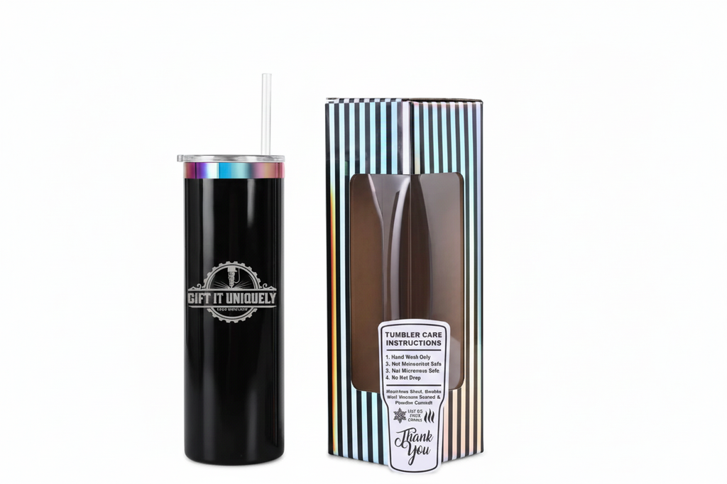 Customizable 20oz Skinny Rainbow Tumbler