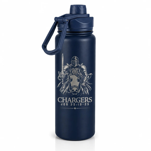CLA Personalized 24 oz Water Bottle in Navy