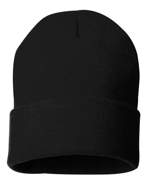 12" Solid Cuffed Customizable Beanie