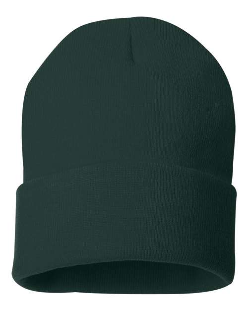 12" Solid Cuffed Customizable Beanie