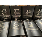 Personalized Engraved Best Man Flask