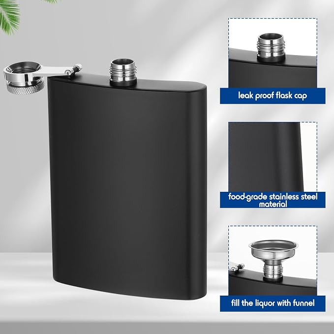 Personalized Stainless Steel Liquor Flask
