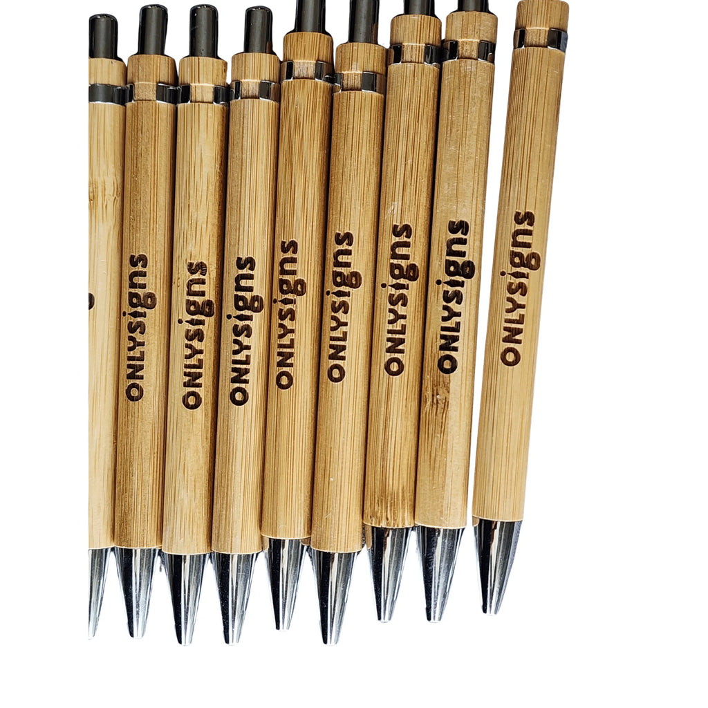 Custom Engraved Bamboo Pens