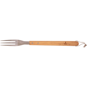 Personalized Stainless Steel BBQ Fork with Bamboo Handle