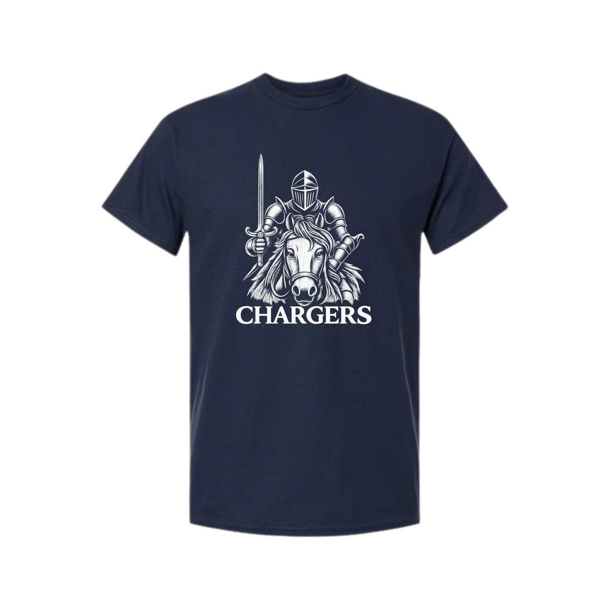 CLA Spiritwear Shirt - Chargers Knight in Navy