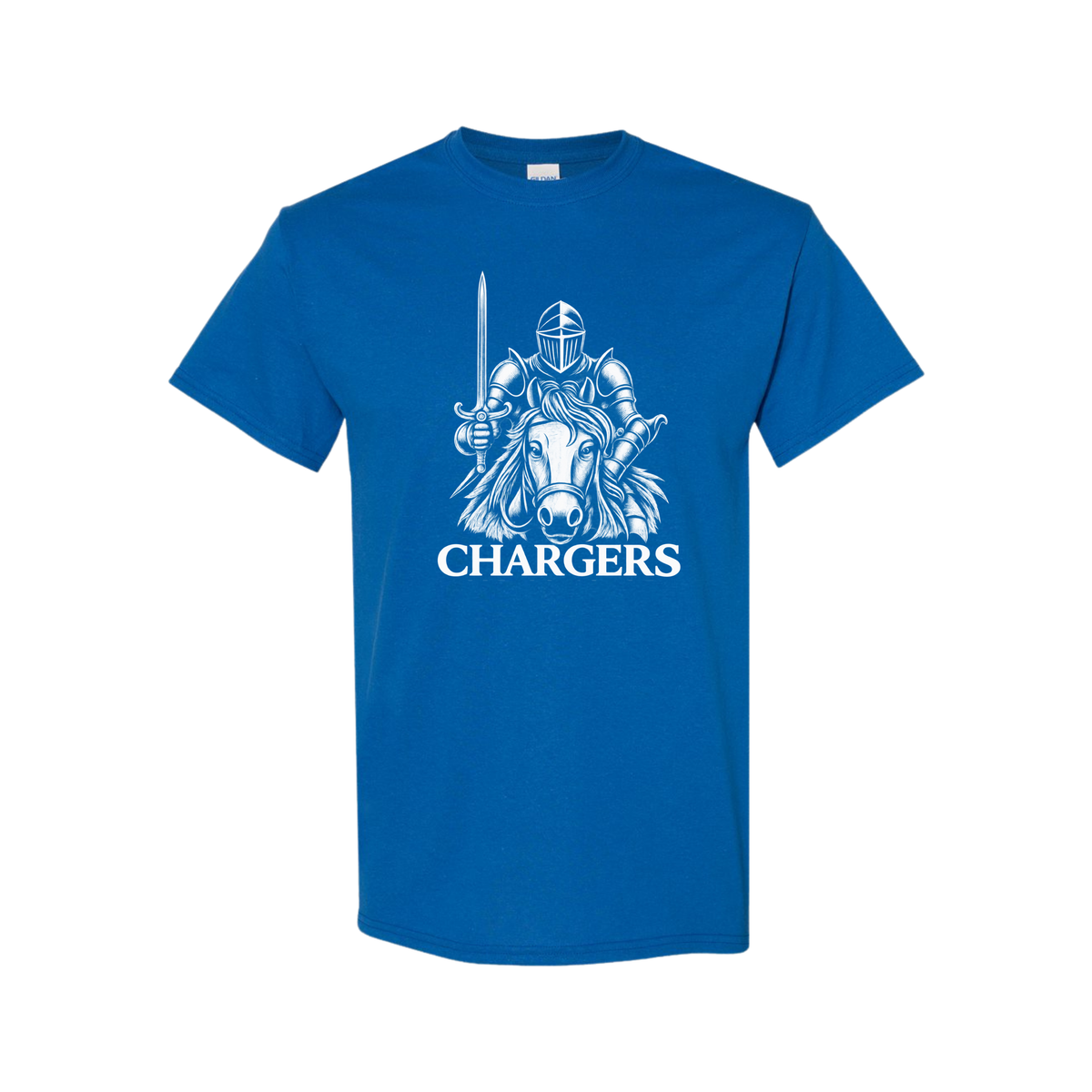 CLA Spiritwear Shirt - Chargers Knight in Blue