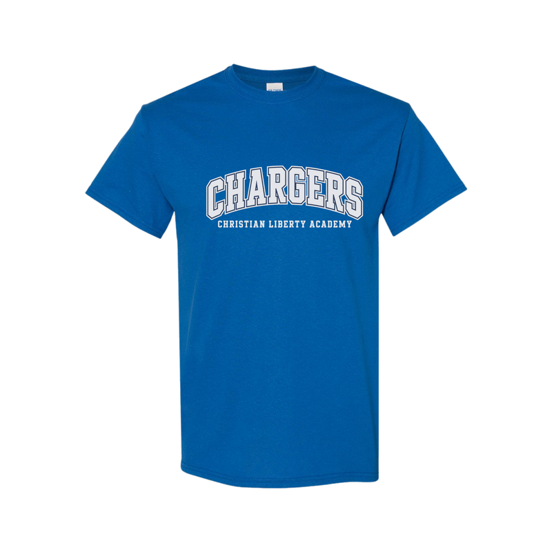 CLA Spiritwear Shirt - Collegiate Chargers in Blue