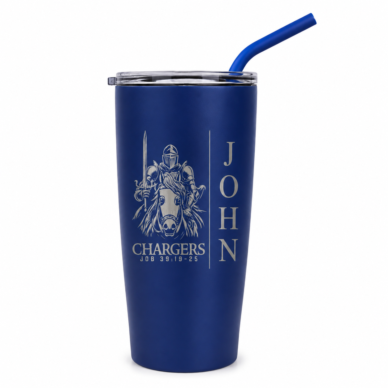 CLA 20 oz Personalized Coffee Tumbler with Straw