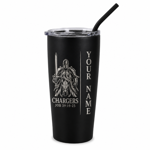 CLA 20 oz Personalized Coffee Tumbler with Straw
