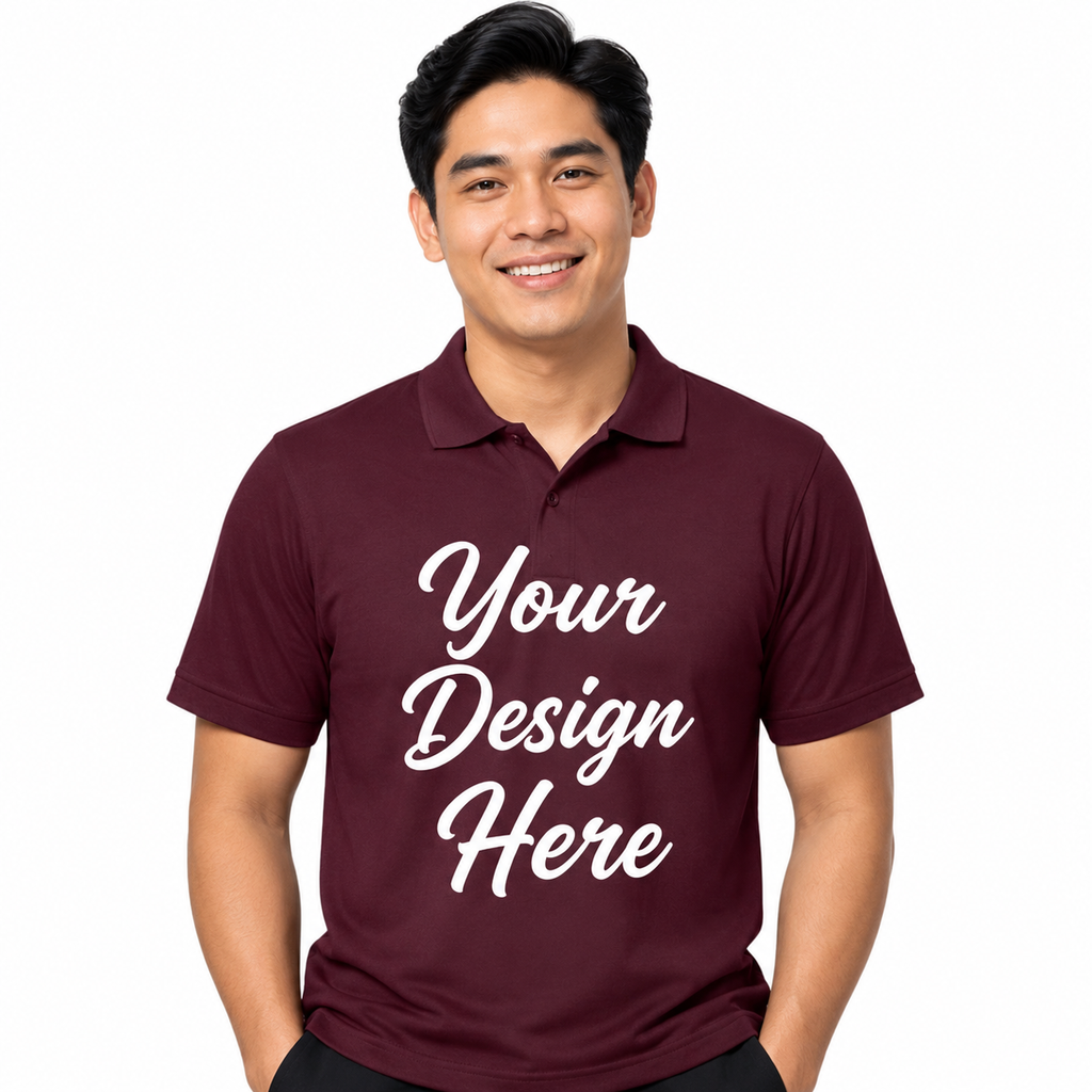 Custom Logo Polo – Men’s Performance Piqué (CORE365 88181)