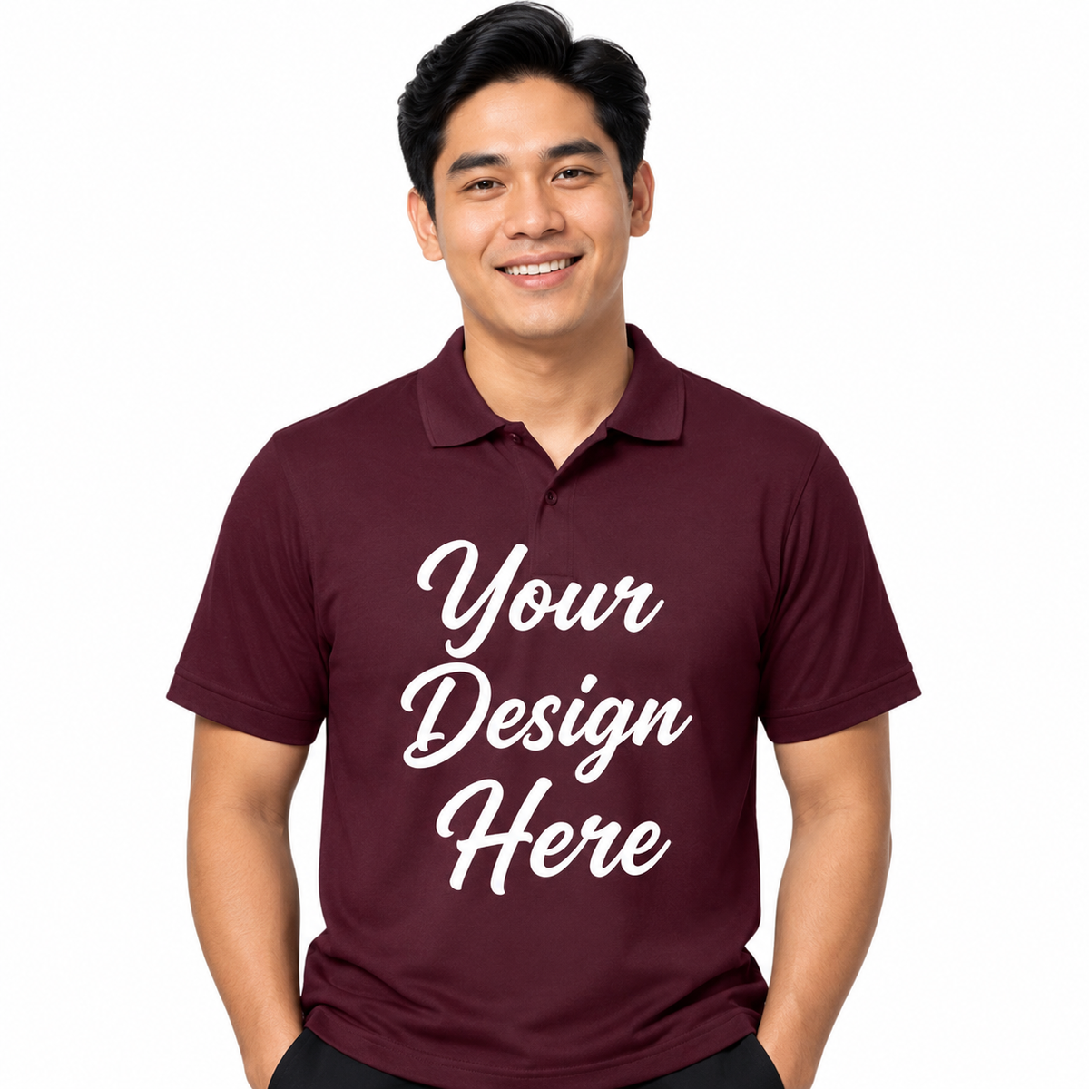 Custom Logo Polo – Men’s Performance Piqué (CORE365 88181)