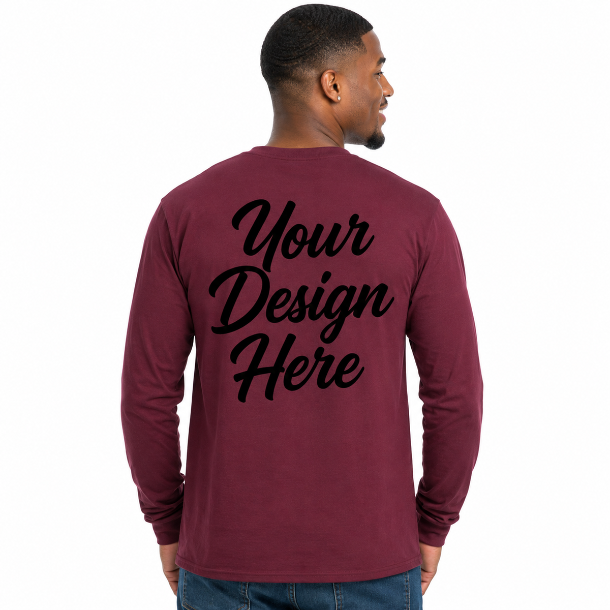 Custom Long Sleeve T-Shirt – Heavy Cotton™ (Gildan 5400), view 2