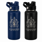 CLA Personalized 32 oz Water Bottle, Black & Navy Mixed Pack