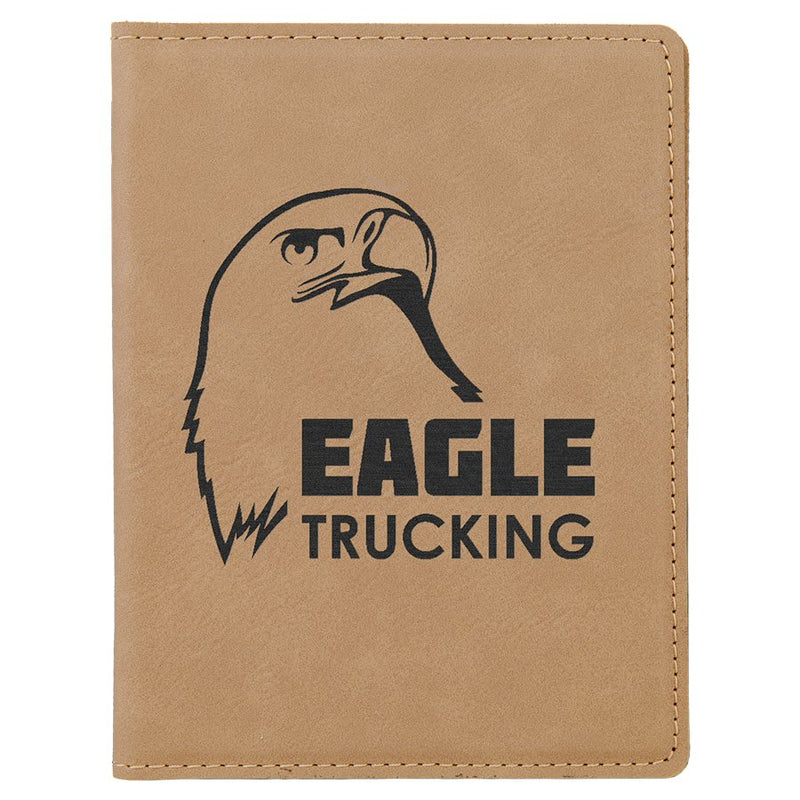 Personalized Rawhide Leatherette Passport Holder