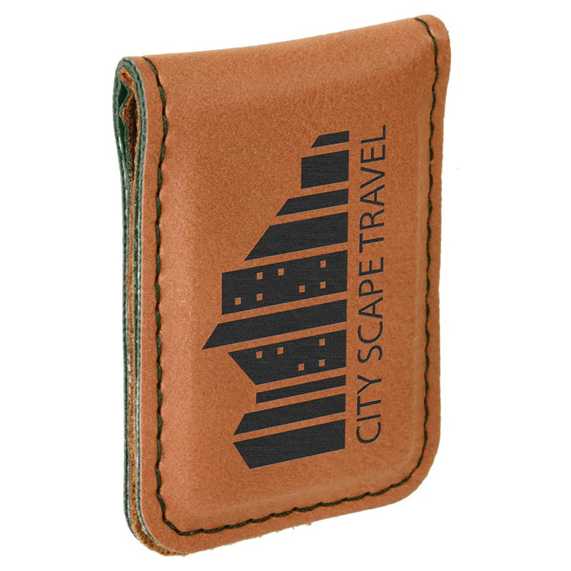 Personalized Leatherette Money Clip