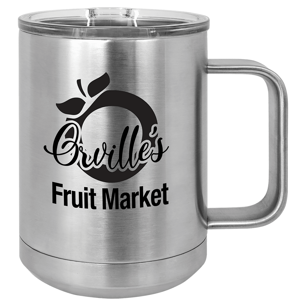Personalized 15 oz Polar Camel Insulated Mug - Black