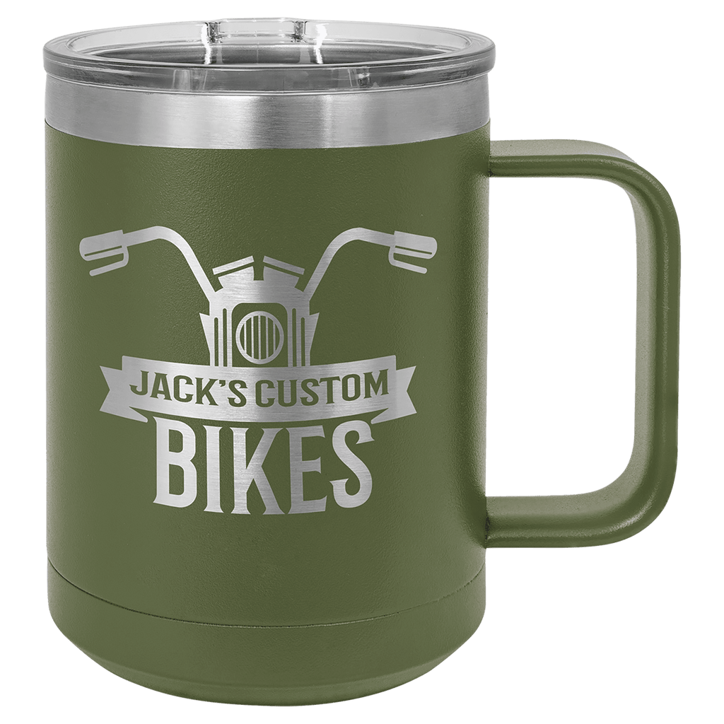 Personalized 15 oz Polar Camel Insulated Mug - Black