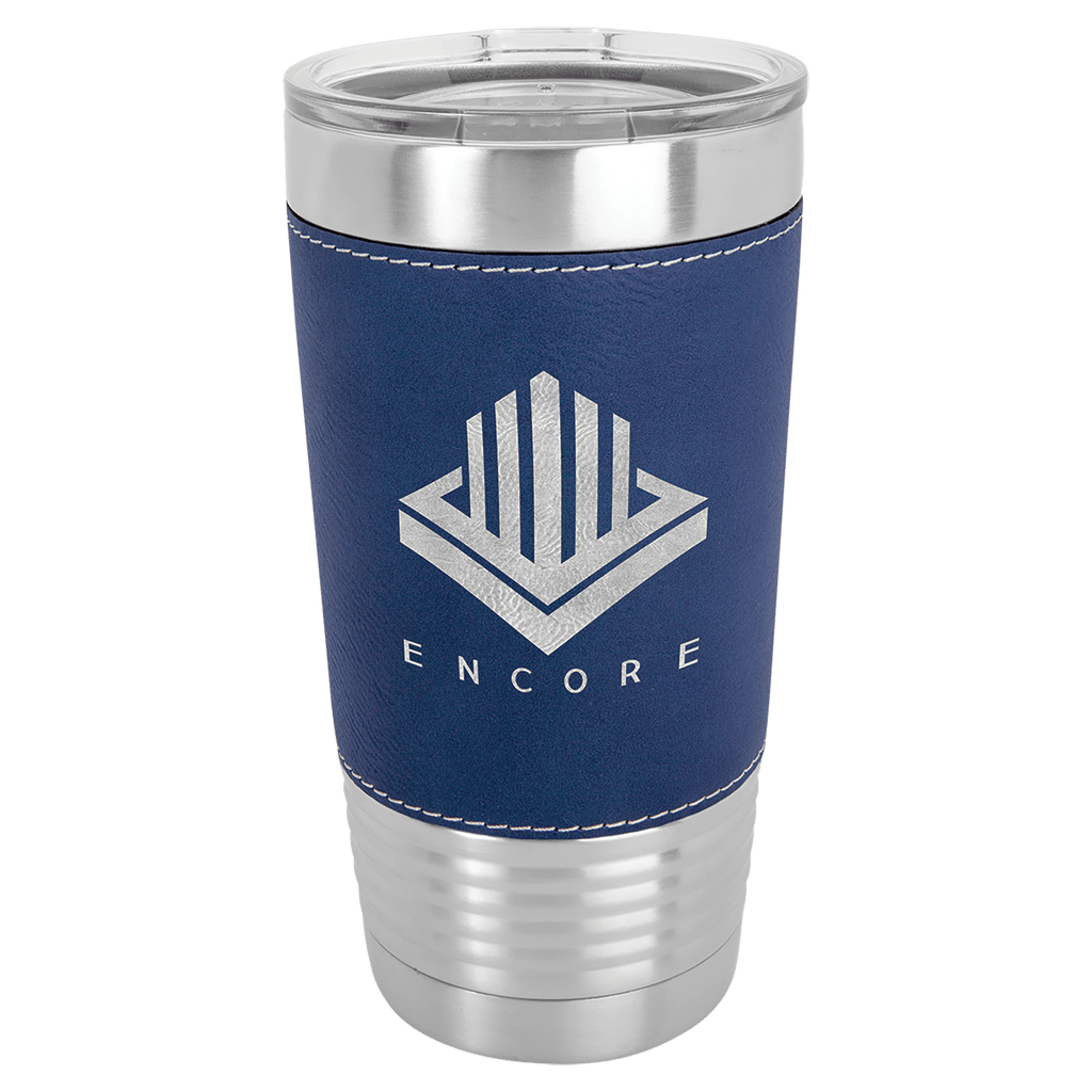 Personalized 20 oz Polar Camel Leatherette Grip Tumbler