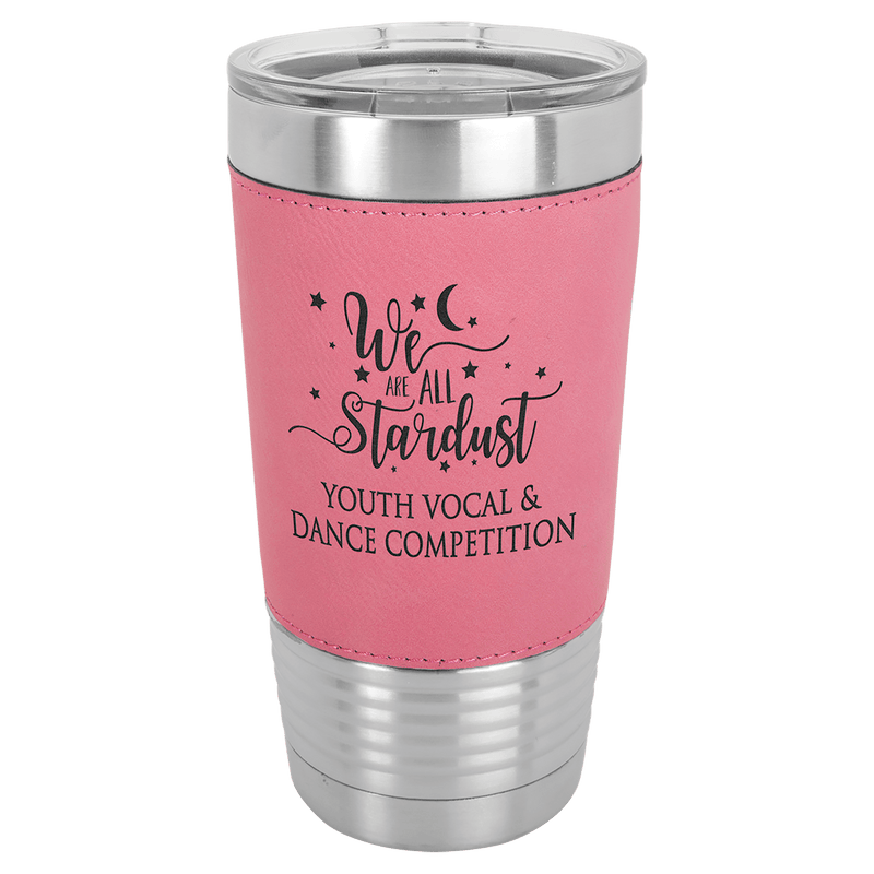 Personalized 20 oz Polar Camel Leatherette Grip Tumbler