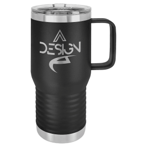 Personalized 20 oz Polar Camel Travel Mug - Black