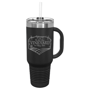 Personalized 40 oz Polar Camel Travel Mug - Black