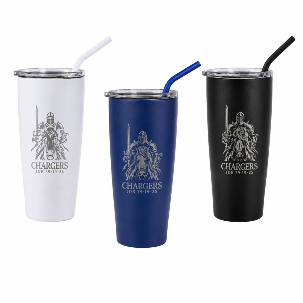 CLA 20 oz Personalized Coffee Tumbler with Straw, view 5