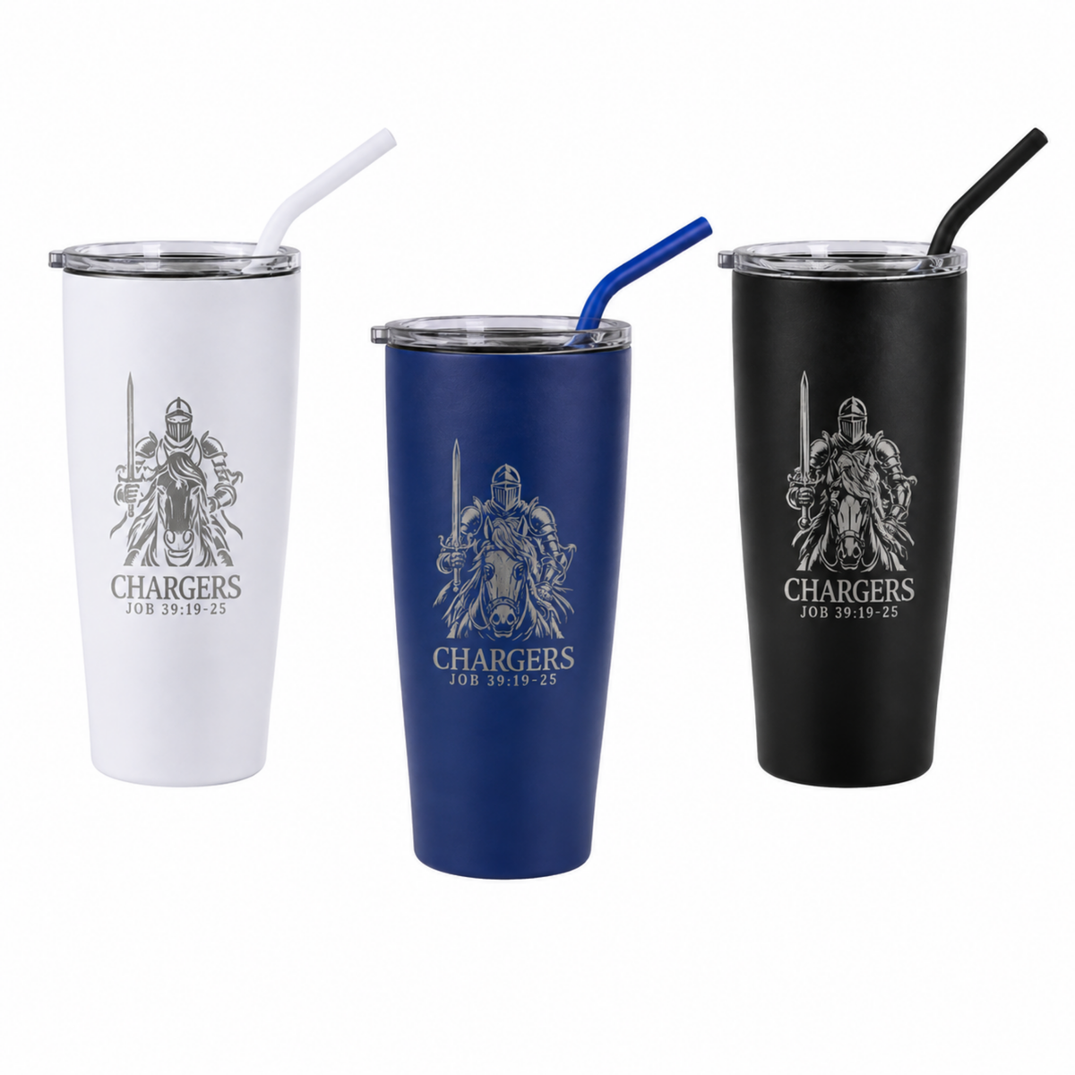 CLA 20 oz Personalized Coffee Tumbler with Straw, view 5