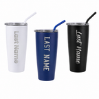 CLA 20 oz Personalized Coffee Tumbler with Straw, view 4