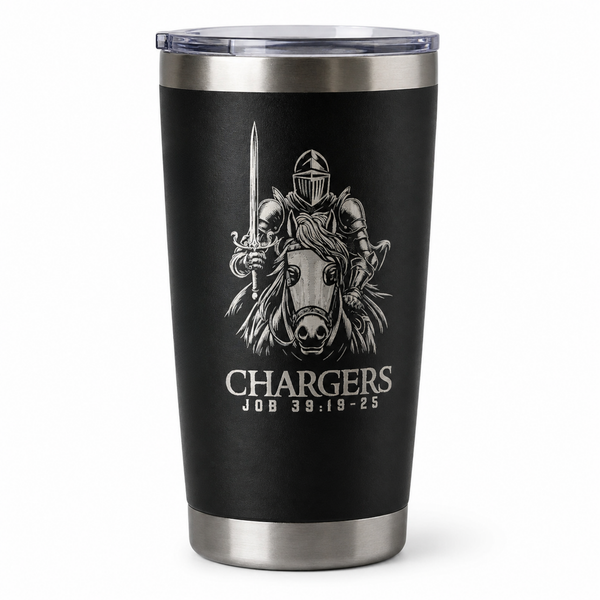 CLA 20 oz Personalized Coffee Tumbler in Black
