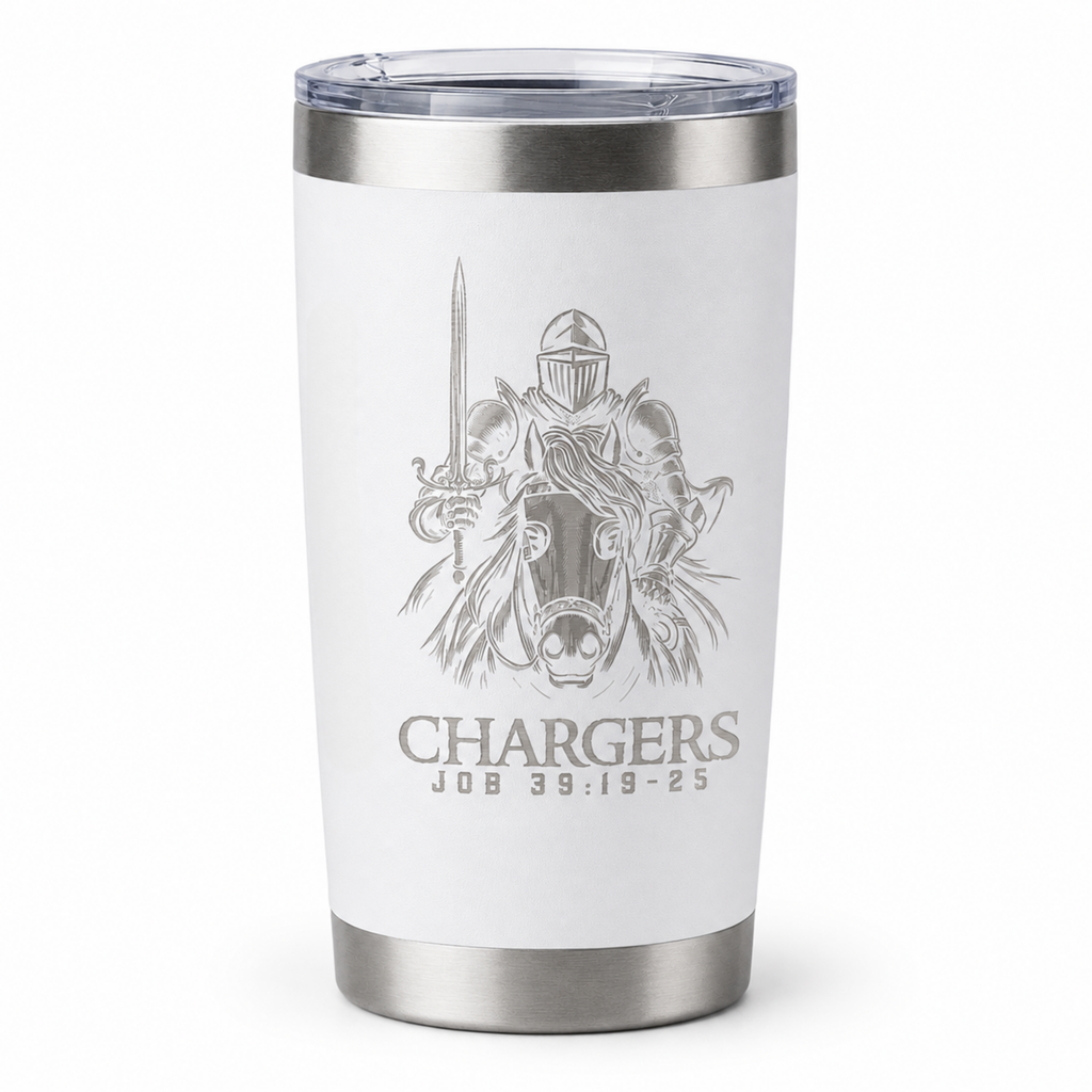 CLA 20 oz Personalized Coffee Tumbler in White