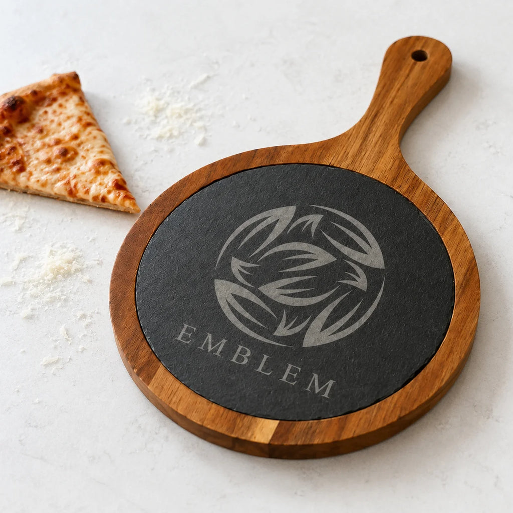 Personalized Acacia & Slate Cutting Board