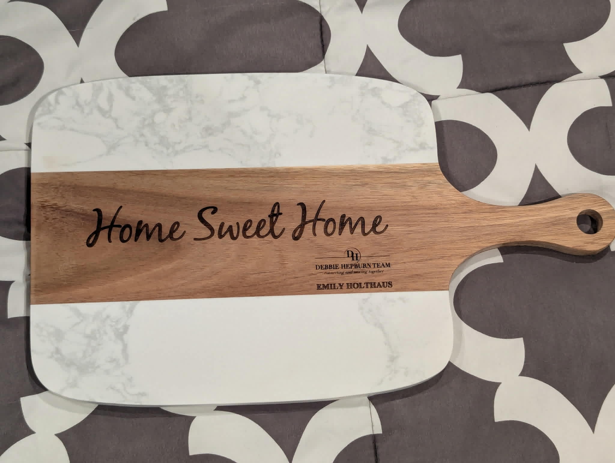 Premium Customizable Marble Serving Board Set