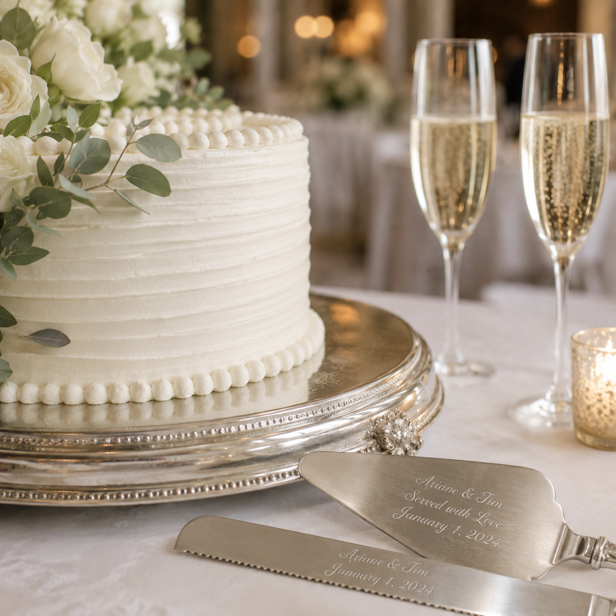 Engraved Cake Server