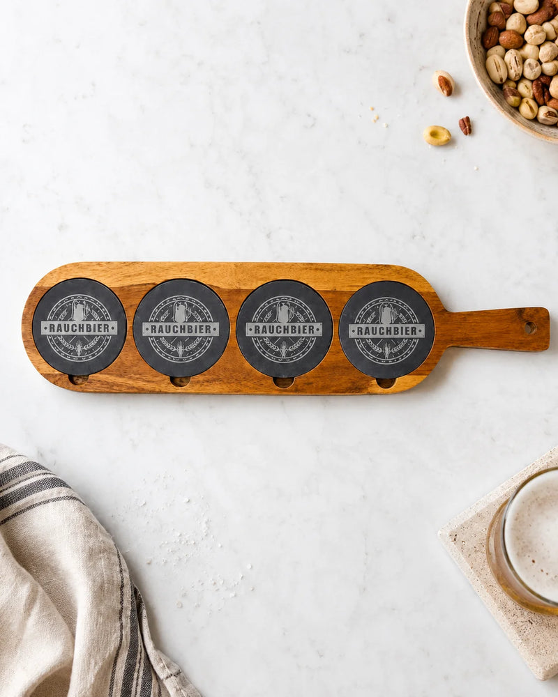 Personalized Acacia & Slate Serving Board, view 4