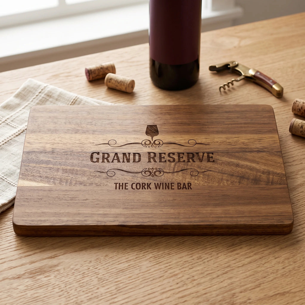 Personalized Acacia Cutting Board, 9 x 6 in