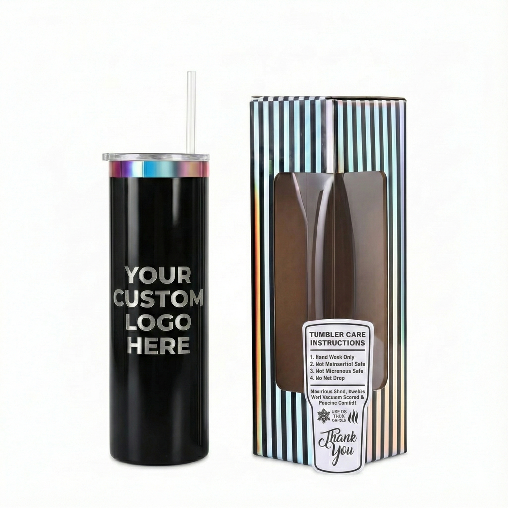 Customizable 20oz Skinny Rainbow Tumbler