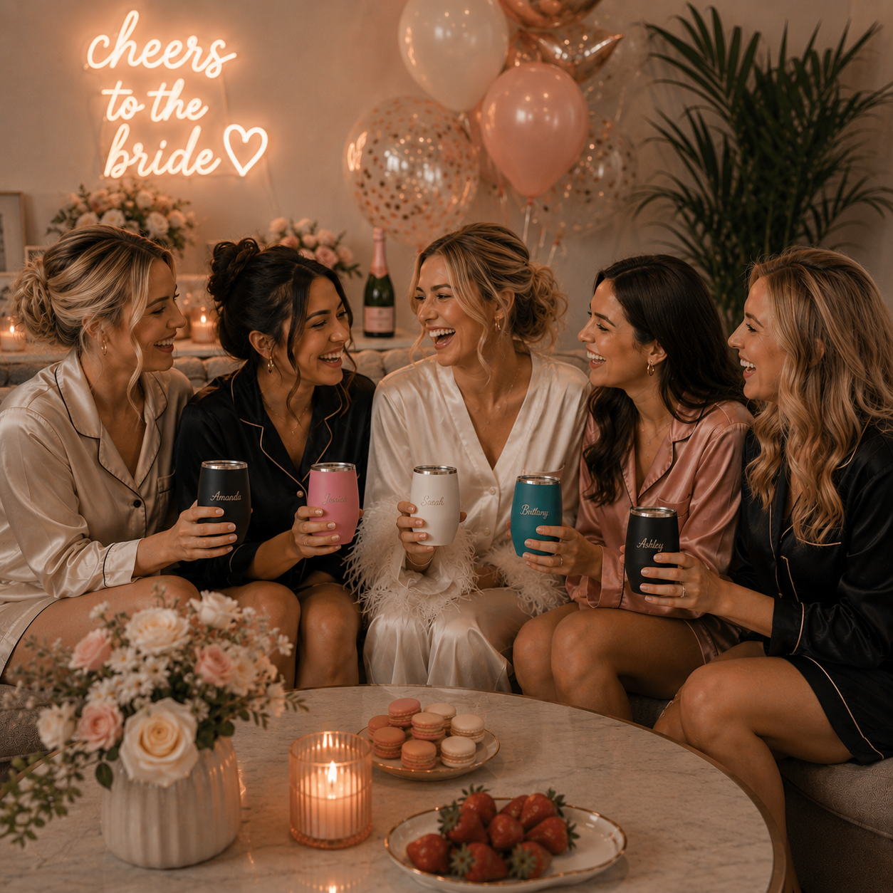 12oz Personalized Engraved Wine Tumbler