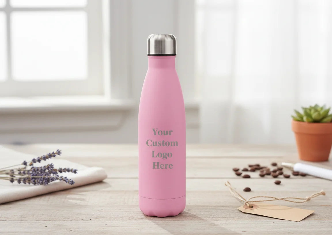 Personalized Heart-Engraved Stainless Steel Bottle
