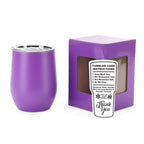 12oz Personalized Engraved Wine Tumbler