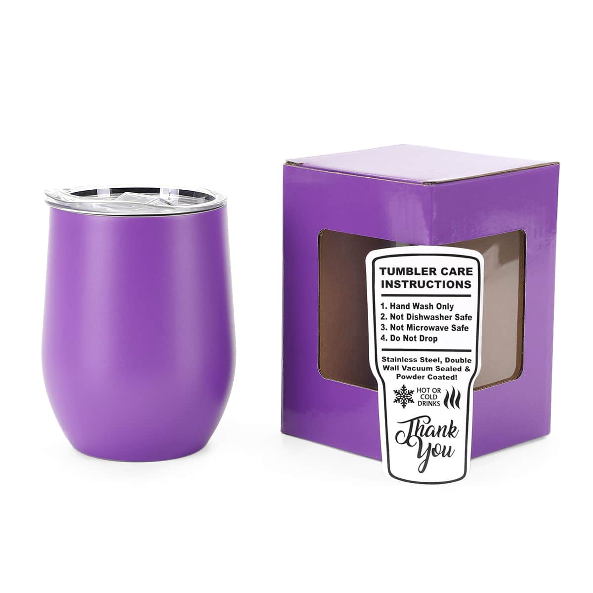 12oz Personalized Engraved Wine Tumbler