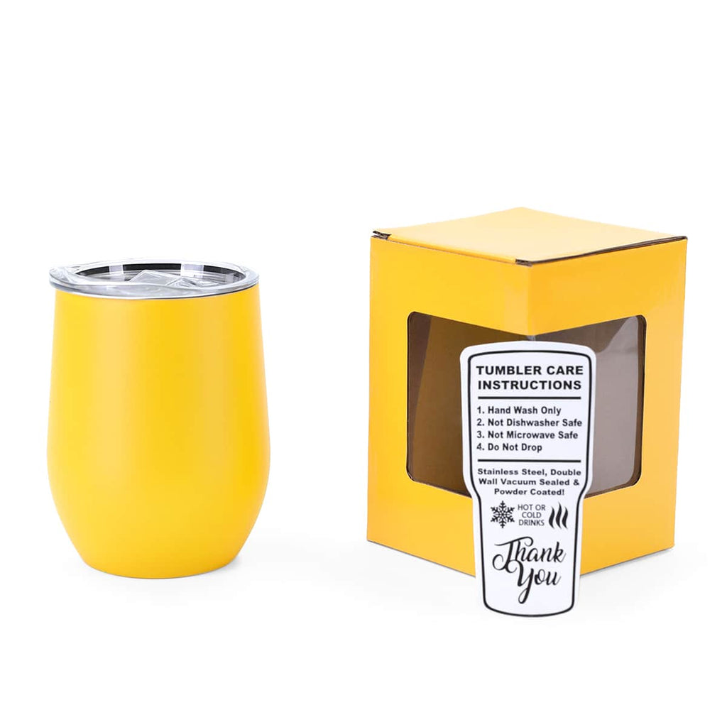 12oz Personalized Engraved Wine Tumbler